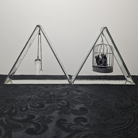 Artesian Goddess Glass Triangle Pendulum Hangers - Picture 13 of 15